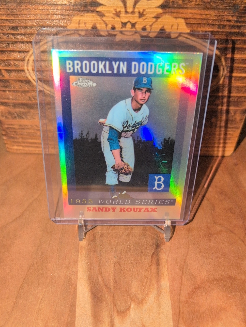 2025 Topps Chrome Sandy Koufax Silver Refractor Dodgers HOF